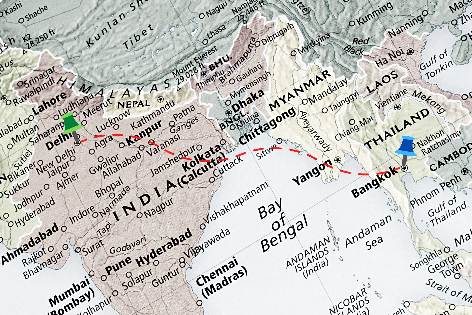 Where is Thailand Located? Thailand Location on World Map - India to ...